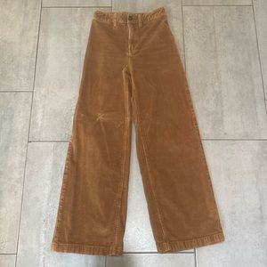 Wilfred Free Brown Corduroy Wide Leg Pants